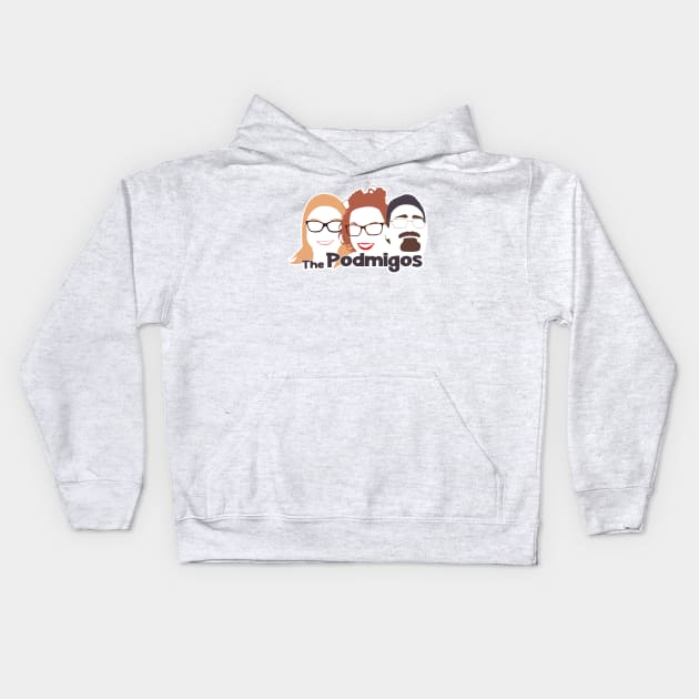 Black Podmigo Design Kids Hoodie by The Sip List Podcast